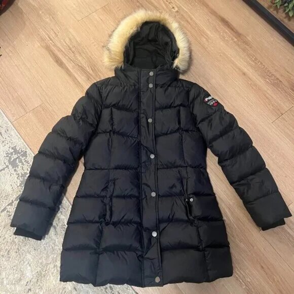 Pajar Roxy Fox Fur-Trim Down Parka - Size Large - Picture 1 of 11